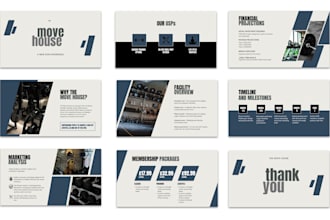 create professional, on brand slide decks and presentations