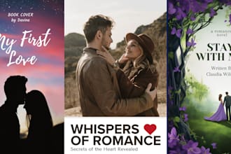 do fantasy book cover design, romance, business, papper back,blurb cover design