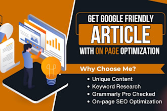 do SEO article writing, blog post writing, website content writing, copywriting