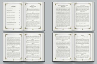 create book layout design and formatting