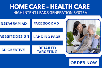 home care leads health care lead home care website health care website logo