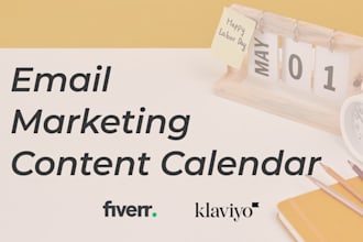 create your email content calendar