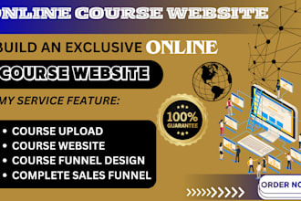 build website for online course on thinkific teachable podia kajabi membervault