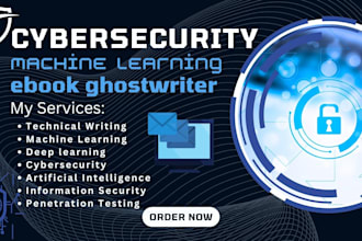 ghostwrite cybersecurity ai machine learning data science ebook report writing