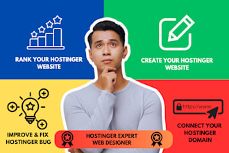 build hostinger website,fix hostinger website,redesign hostinger website webador