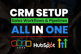 setup crm automation, sales tracking, workflow, client acquisition and funnels
