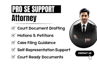 be your online lawyer, legal adviser,reviewer and case documents writer