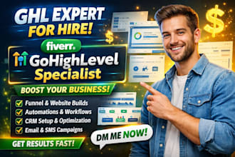 be your gohighlevel expert go high level funnel and automation setup