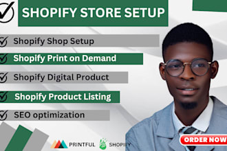etsy shopify print on demand store, shopify website redesign printify printful