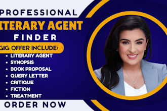 get top literary agent for your fiction nonfiction stories, children book, query