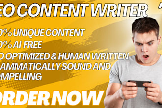 write unique and engaging blog post, seo content writing
