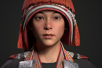 do custom 3d hyper realistic character, face mocap rigging 3d metahuman for game