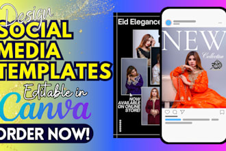 create editable canva templates and instagram post design
