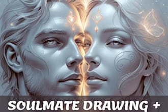 do soulmate drawing  tarot reading  and your future partner  sketch