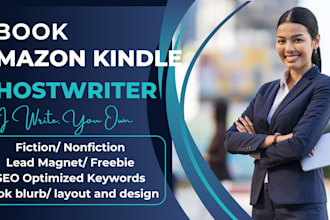 ghostwrite your fiction and nonfiction ebook and amazon kindle ebook