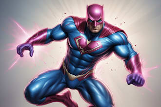 draw concept art superhero character comic style