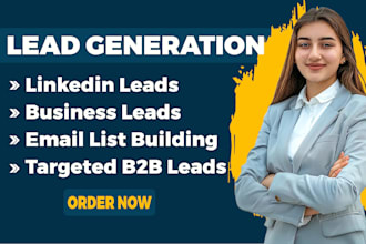 do b2b lead generation, linkedin leads, business leads, and prospect email list