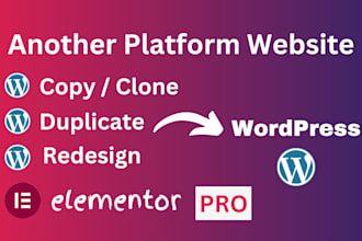 duplicate copy clone website or redesign wordpress website