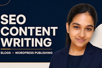 write and publish SEO optimized blog posts on wordpress