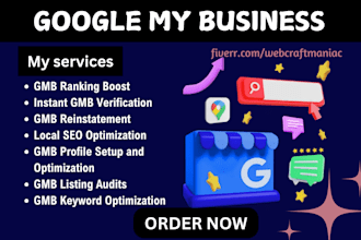 verified gmb listing gmb ranking for local SEO gmb profile instant verification