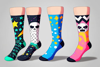 make a unique socks design