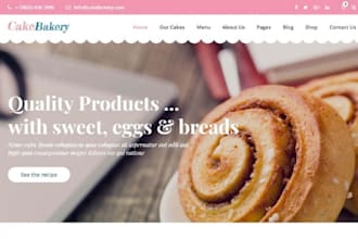 cake website bakery store chocolate biscuit ice cream