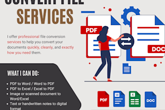 do fast convert PDF to word, docs, excel or any editable format