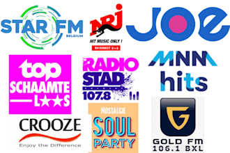 air your music on brussels, belgium radio stations and promote viral