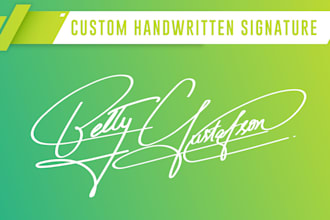 design autograph, handwritten signature logo or personal signature