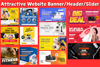 design website banner or header, hero image, shopify banner, web slider