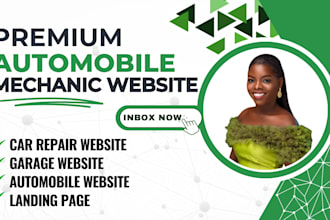 build mechanic garage website, automobile repair website, car repair website