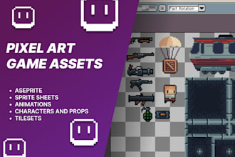 make pixel art game assets or animations