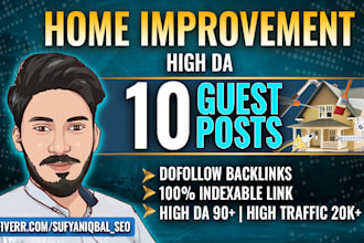 do real state guest post, high da home improvement guest post on home decor blog