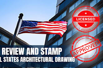 help do professional architectural stamp, permit submission sealing service