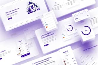 design fintech landing page, investment, loan landing page, fintech website