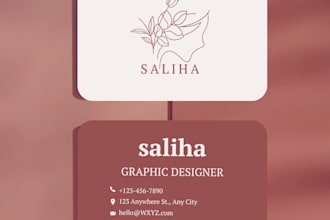 design minimalist, adorable, stunning, unique business card and logo