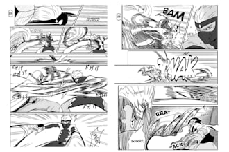 anime storyboard in manga style, manga comic page, mangaka, manga illustration