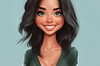 draw a professional cartoon caricature art