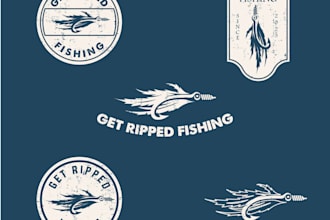 design custom fishing, hunting, and outdoor adventure logo