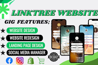 set up linktree bio link landing page for social media