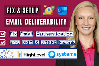 fix and setup google workspace, dns, dkim, dmarc, spf, email migration, ghl