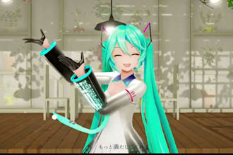 rig and fix model for mmd, unity, blender, vtuber, vrchat, mmd pv