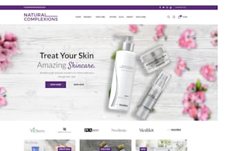 design sleek skincare shopify store skin care website cosmetics beauty store