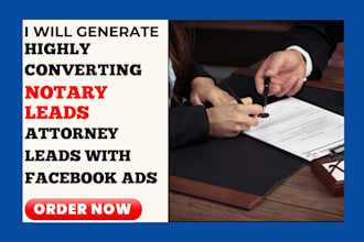 generate notary leads notary website notary landing page via facebook ads