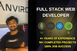 develop a custom mern stack website as a front end and full stack developer
