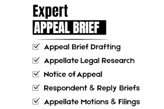draft your court ready appeal with strong arguments and case laws