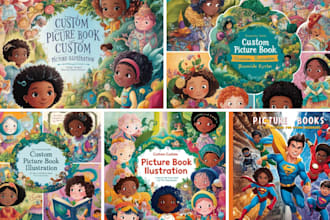 do custom picture book stories with beautiful illustration