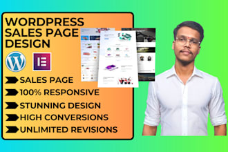 make wordpress sales page designs and responsive go high level sales page