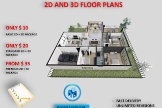 create 2d and 3d plans for real estate agents, with floor planner