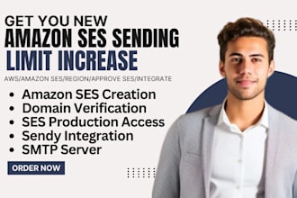 get your new amazon ses sending limit increase aws smtp creation to blast emails
